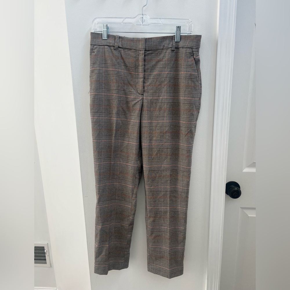 NWT H&M Women’s Brown Plaid Dress Pant Size 8
